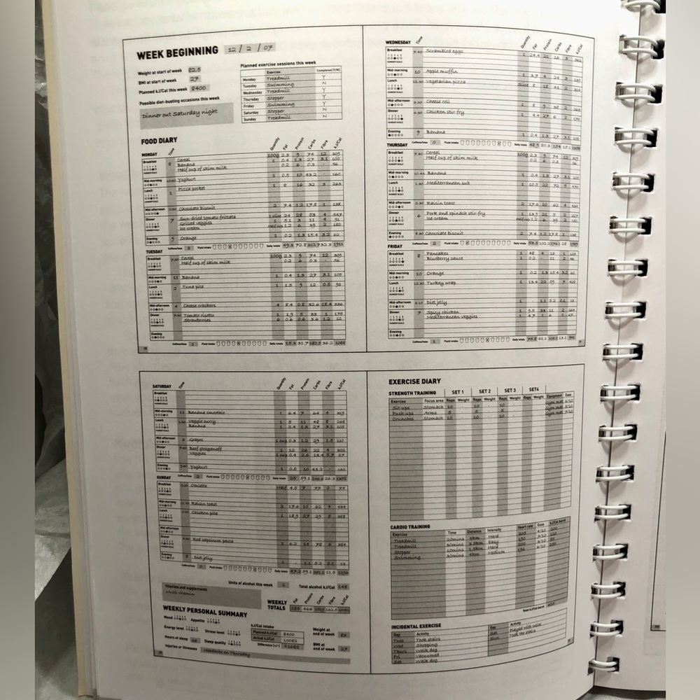 Book: DIET AND EXERCISE DIARY The perfect tool for health, weight loss, fitness - Picture 7 of 16